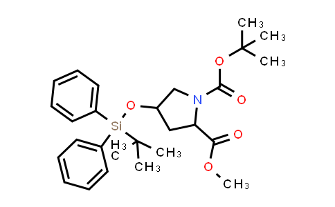 1-O-Tert-butyl 2-O-methyl 4-[tert-butyl(diphenyl)silyl]oxypyrrolidine-1,2-dicarboxylate