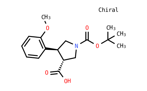 (3R,4S)-4-(2-Methoxyphenyl)-1-[(2-methylpropan-2-YL)oxycarbonyl]pyrrolidine-3-carboxylic acid