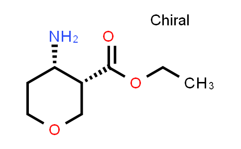 2H-​Pyran-​3-​carboxylic acid, 4-​aminotetrahydro-​, ethyl ester, (3S,​4S)​-