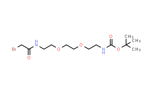 Bromoacetamido-PEG2-Boc-Amine