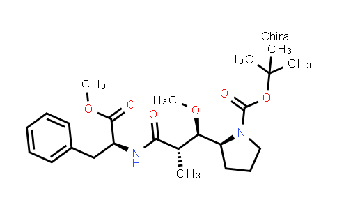 Tert-butyl (2S)-2-[(1R,2S)-1-methoxy-3-[[(2S)-1-methoxy-1-oxo-3-phenylpropan-2-YL]amino]-2-methyl-3-oxopropyl]pyrrolidine-1-carboxylate
