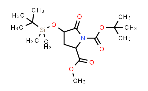 1-O-Tert-butyl 2-O-methyl 4-[tert-butyl(dimethyl)silyl]oxy-5-oxopyrrolidine-1,2-dicarboxylate