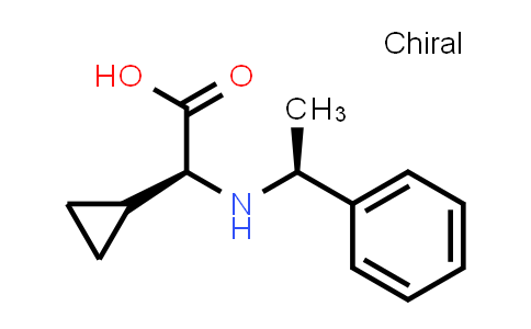 (2S)-2-Cyclopropyl-2-[[(1S)-1-phenylethyl]amino]acetic acid