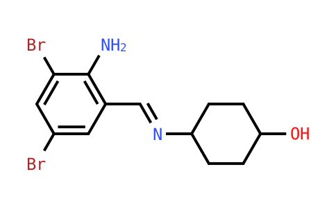 4-[(2-aMino-3,5-dibromophenyl)methylideneamino]cyclohexan-1-ol