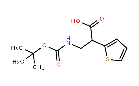 3-[(2-Methylpropan-2-yl)oxycarbonylamino]-2-thiophen-2-ylpropanoic acid