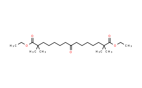 Pentadecanedioic acid, 2,​2,​14,​14-​tetramethyl-​8-​oxo-​, 1,​15-​diethyl ester