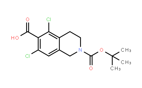 5,7-Dichloro-2-[(2-methylpropan-2-yl)oxycarbonyl]-3,4-dihydro-1h-isoquinoline-6-carboxylic acid