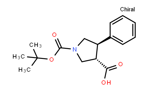 (3S,4r)-1-[(2-methylpropan-2-yl)oxycarbonyl]-4-phenylpyrrolidine-3-carboxylic acid