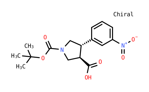 (3R,4S)-1-[(2-Methylpropan-2-YL)oxycarbonyl]-4-(3-nitrophenyl)pyrrolidine-3-carboxylic acid