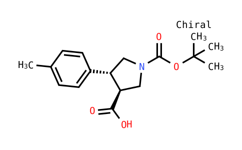 (3S,4R)-4-(4-Methylphenyl)-1-[(2-methylpropan-2-YL)oxycarbonyl]pyrrolidine-3-carboxylic acid