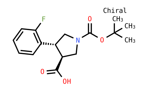 (3S,4R)-4-(2-Fluorophenyl)-1-[(2-methylpropan-2-YL)oxycarbonyl]pyrrolidine-3-carboxylic acid