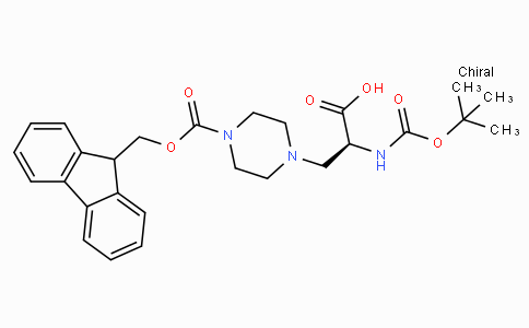 (S)-3-(4-(((9H-Fluoren-9-yl)methoxy)carbonyl)piperazin-1-yl)-2-((tert-butoxycarbonyl)amino)propanoic acid