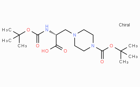 (R)-2-((tert-Butoxycarbonyl)amino)-3-(4-(tert-butoxycarbonyl)piperazin-1-yl)propanoic acid