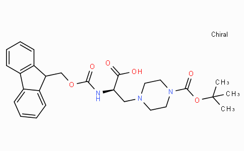 (R)-2-((((9H-Fluoren-9-yl)methoxy)carbonyl)amino)-3-(4-(tert-butoxycarbonyl)piperazin-1-yl)propanoic acid