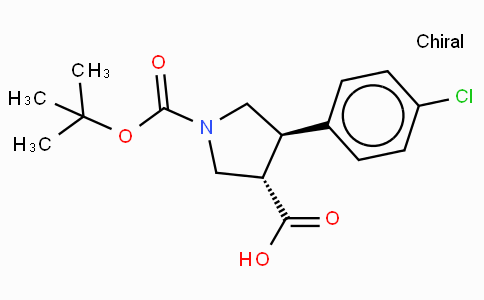 Boc-(+/-)-trans-4-(4-chloro-phenyl)-pyrrolidine-3-carboxylic acid