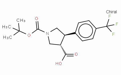 Boc-(+/-)-trans-4-(4-trifluoromethyl-phenyl)-pyrrolidine-3-carboxylic acid