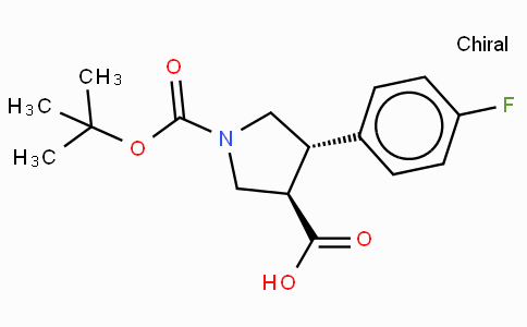 Boc-(+/-)-trans-4-(4-fluoro-phenyl)-pyrrolidine-3-carboxylic acid