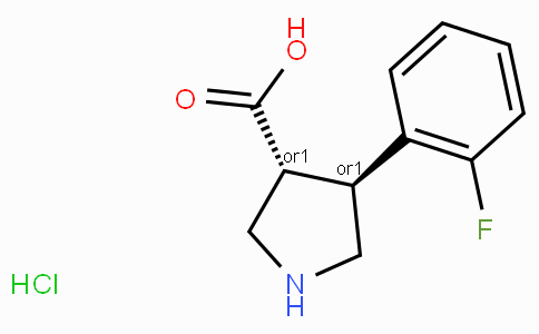 (+/-)-trans-4-(2-fluoro-phenyl)-pyrrolidine-3-carboxylic acid-HCl