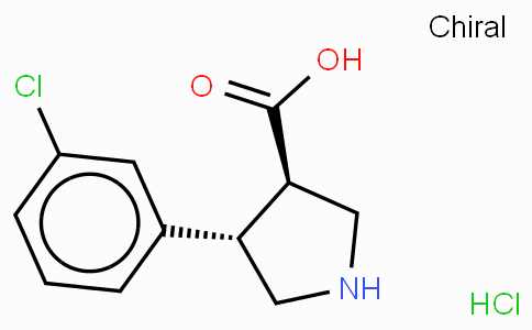 (+/-)-trans-4-(3-chloro-phenyl)-pyrrolidine-3-carboxylic acid-HCl