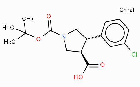 Boc-(+/-)-trans-4-(3-chloro-phenyl)-pyrrolidine-3-carboxylic acid