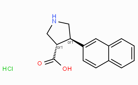 (+/-)-trans-4-(2-naphthyl)-pyrrolidine-3-carboxylic acid hydrochloride