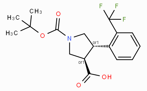 Boc-(+/-)-trans-4-(2-trifluoromethyl-phenyl)-pyrrolidine-3-carboxylic acid