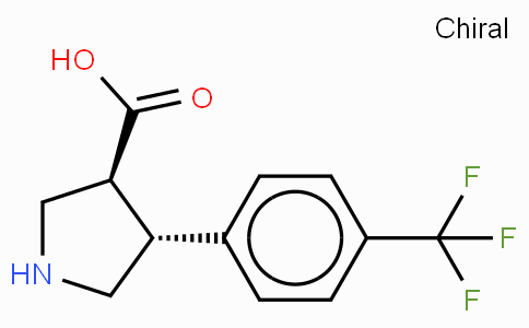 (+/-)-trans-4-(4-trifluoromethyl-phenyl)-pyrrolidine-3-carboxylic acid-HCl