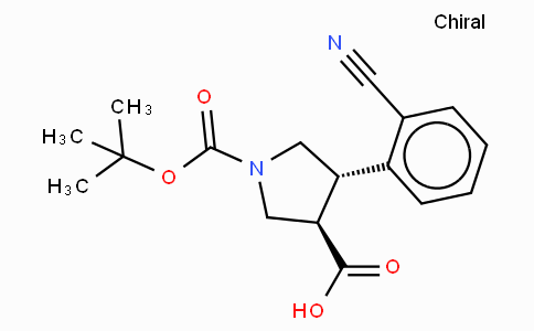 Boc-(+/-)-trans-4-(2-cyano-phenyl)-pyrrolidine-3-carboxylic acid