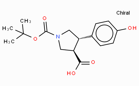 Boc-(+/-)-trans-4-(4-hydroxy-phenyl)-pyrrolidine-3-carboxylic acid