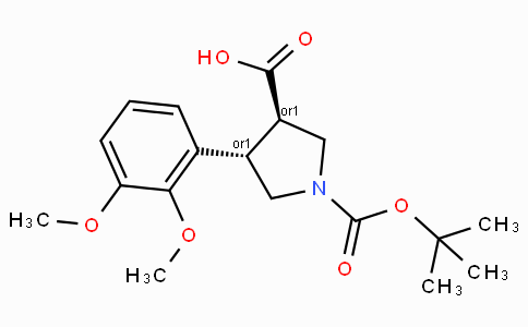 Boc-(+/-)-trans-4-(2,3-dimethoxy-phenyl)-pyrrolidine-3-carboxylic acid