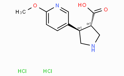 (+/-)-trans-4-(6-methoxy-3-pyridinyl)-pyrrolidine-3-carboxylic acid dihydrochloride