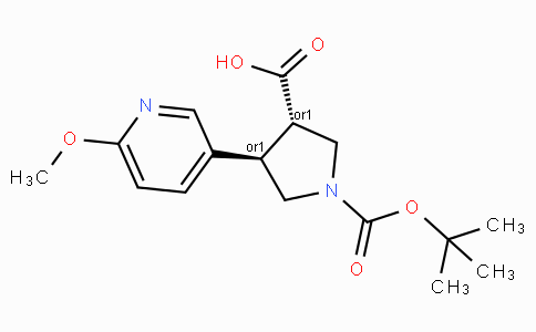Boc-(+/-)-trans-4-(6-methoxy-3-pyridinyl)-pyrrolidine-3-carboxylic acid