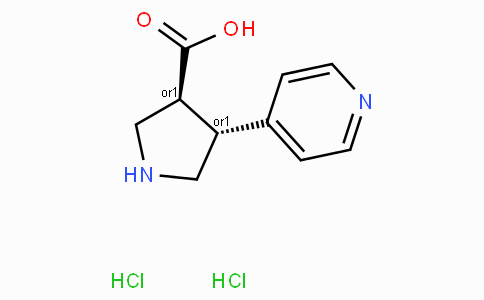 (+/-)-trans-4-(4-pyridinyl)-pyrrolidine-3-carboxylic acid dihydrochloride