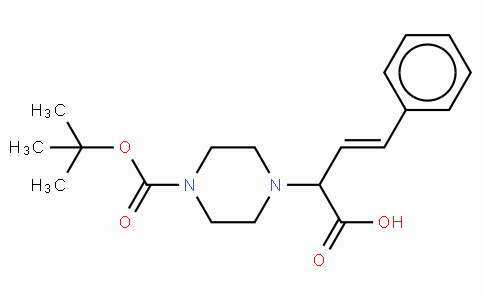 (3E)-2-(4-Boc-piperazinyl)-4-phenyl-3-butenoic acid