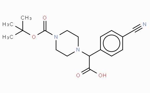 2-(4-Boc-piperazinyl)-2-(4-cyano-phenyl)-acetic acid
