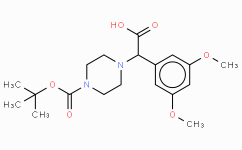 2-(4-Boc-piperazinyl)-2-(3,5-dimethoxy-phenyl)acetic acid
