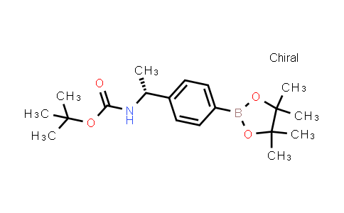 tert-butyl N-[(1R)-1-[4-(4,4,5,5-tetramethyl-1,3,2-dioxaborolan-2-yl)phenyl]ethyl]carbamate