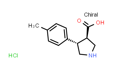 (3R,4S)-4-(4-methylphenyl)pyrrolidine-3-carboxylic acid hydrochloride