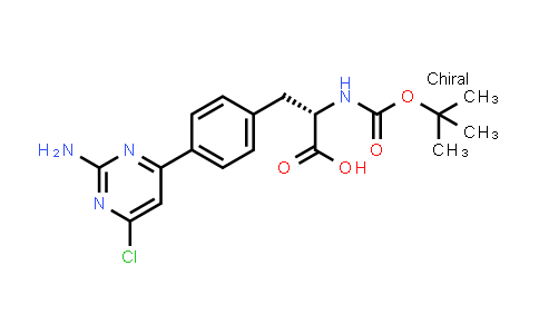 (S)-3-(4-(2-Amino-6-chloropyrimidin-4-yl)phenyl)-2-((tert-butoxycarbonyl)amino)propanoic acid