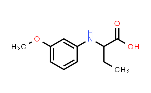 2-((3-Methoxyphenyl)amino)butanoic acid