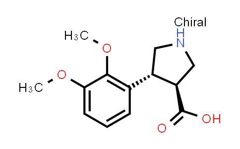 (3S,4R)-4-(2,3-Dimethoxyphenyl)pyrrolidine-3-carboxylic acid