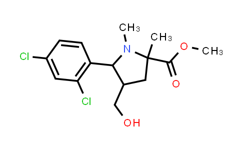 Methyl 5-(2,4-dichlorophenyl)-4-(hydroxymethyl)-1,2-dimethylpyrrolidine-2-carboxylate