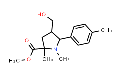 Methyl 4-(hydroxymethyl)-1,2-dimethyl-5-(p-tolyl)pyrrolidine-2-carboxylate