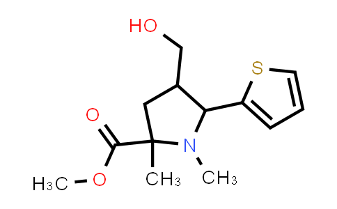 Methyl 4-(hydroxymethyl)-1,2-dimethyl-5-(thiophen-2-yl)pyrrolidine-2-carboxylate