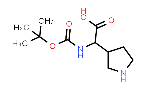 2-((tert-Butoxycarbonyl)amino)-2-(pyrrolidin-3-yl)acetic acid