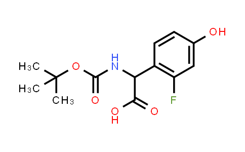 2-((tert-Butoxycarbonyl)amino)-2-(2-fluoro-4-hydroxyphenyl)acetic acid