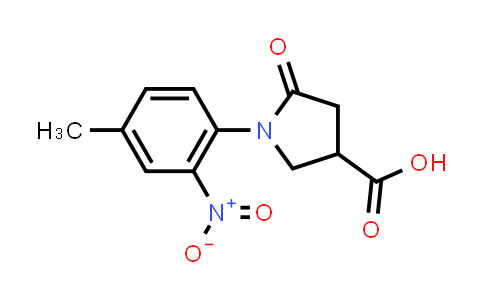 1-(4-Methyl-2-nitrophenyl)-5-oxopyrrolidine-3-carboxylic acid