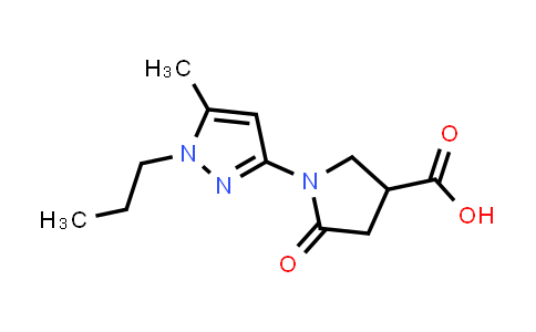 1-(5-Methyl-1-propyl-1H-pyrazol-3-yl)-5-oxopyrrolidine-3-carboxylic acid