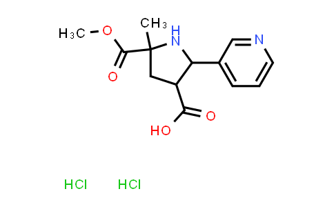 5-(Methoxycarbonyl)-5-methyl-2-(pyridin-3-yl)pyrrolidine-3-carboxylic acid dihydrochloride