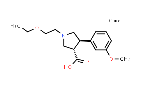(3S,4R)-1-(2-Ethoxyethyl)-4-(3-methoxyphenyl)pyrrolidine-3-carboxylic acid